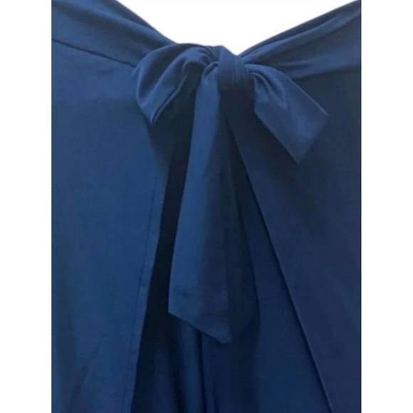 NEW LA MER LUXE women's wrap front pants in navy - Picture 2 of 2